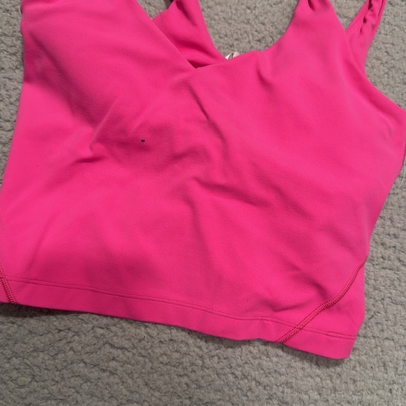 Women Lululemon Align Cropped Tank Top Ripened Raspberry Size 4 Vibrant - Picture 2 of 6